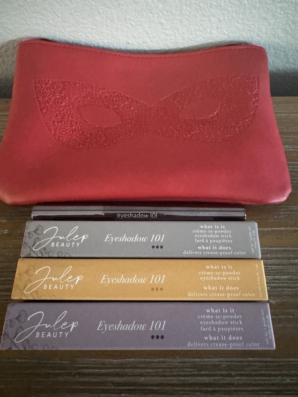 Lot Of 4 New Julep Shimmer Cream-To-Powder Waterproof Eyeshadow In Makeup Bag